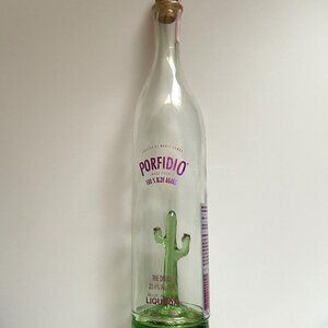 LIMITED EDITION HAND BLOWN PORFIDIO CACTUS GLASS BOTTLE